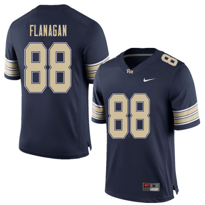 Men #88 Matt Flanagan Pittsburgh Panthers College Football Jerseys Sale-Home Blue